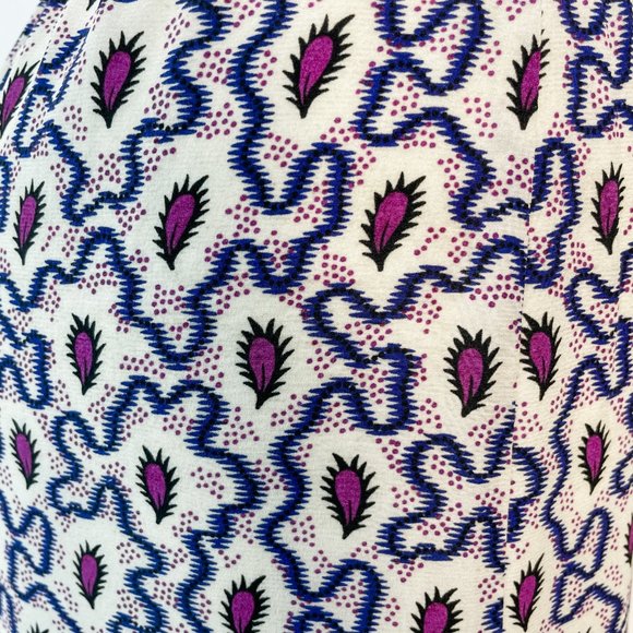 ISABEL MARANT $1215 Printed Pleated Midi Skirt Silk Blend 2 XS 34 EUC - Picture 1 of 10